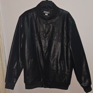 NWOT R3bel Black Bomber Jacket for Men Size XL